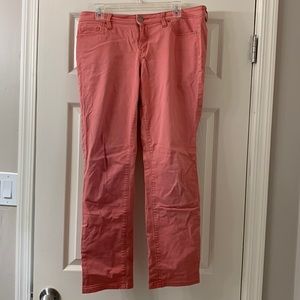 Loft pink modern straight leg pant